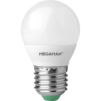 MEGAMAN LED-Kugellampe MM21124 E14 P45 5W 470lm warmweiß dimmbar | 2800K | Rundumlicht | matt | weiß
