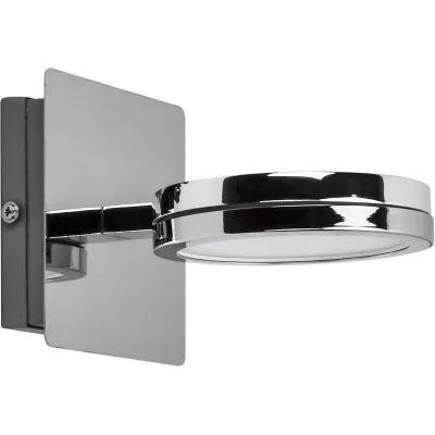 LIGHTME LED Wandleuchte LM85636 AQUA | Spiegelwandleuchte GX53 | 6W 500lm | Farbtemperatur 2700-4000K | IP44 Chrom