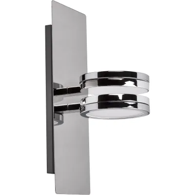 LIGHTME LED-Wandleuchte LM85637 AQUA | Up & Down | 12W | 1000lm | IP44 | GX53 | Farbtemperatur 2700–4000K | Chrom