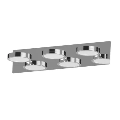 LIGHTME LED Spiegelwandleuchte LM85638 AQUA 3x6W | GX53 | 2700-4000K CCT | 1500lm | IP44 | Aluminium Chrom