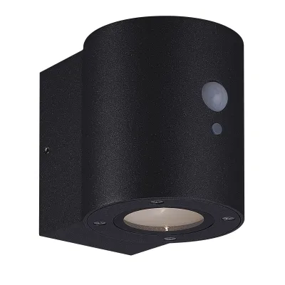 MEGATRON LED-Solar-Wandleuchte LOKY MT70017 | PIR-Bewegungsmelder | 1W 130lm 3000K | Außenleuchte IP54 | Anthrazit