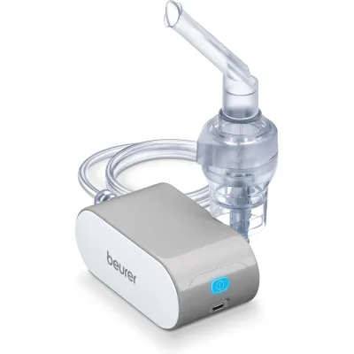 Beurer Inhalator IH 58 | Kompressor-Drucklufttechnologie | leise & kompakt | für Erwachsene & Kinder | Grau