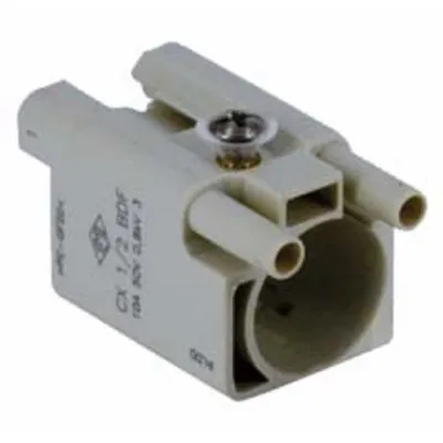ILME Adapter CX 1/2 BDF | Rechtecksteckverbinder 21.21 | Crimpanschluss | BUS+KOAX | 2 Hilfskontakte 10A 50V
