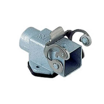 Gaestopas Sockelgehäuse MKAX IAP20 | Anbaugehäuse gewinkelt | Größe 21.21 | Zink | Edelstahlbügel | 1x M20 seitlich