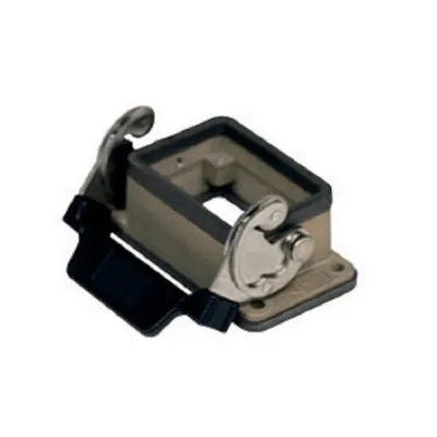 ILME EMV Anbaugehäuse CHIS 06 L | Rechtecksteckverbinder Gr. 44.27 | Aluminium | IP66 | grau | 1 Längsbügel