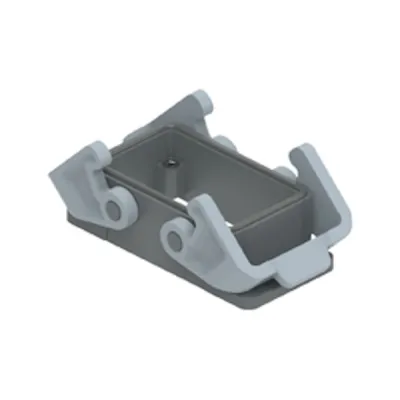 ILME Anbaugehäuse TCHI 10 | Industriesteckverbinder Gehäuse Größe 57.27 | Thermoplast | 2 Bügel | IP65 | korrosionsfest