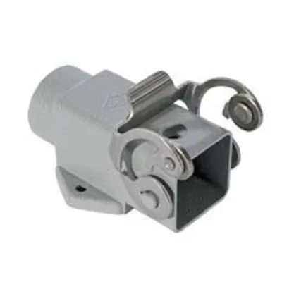 ILME Anbaugehäuse MKAX AP20 | gewinkelt | Gr. 21.21 | Zink | 1 Bügel Edelstahl | 1x M20 seitlich | geschlossener Boden