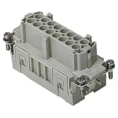 Gaestopas Buchseneinsatz CSEF16 | 16-polig | 16A | 500V | Federzuganschluss | Silberkontakte | mit Schutzleiter