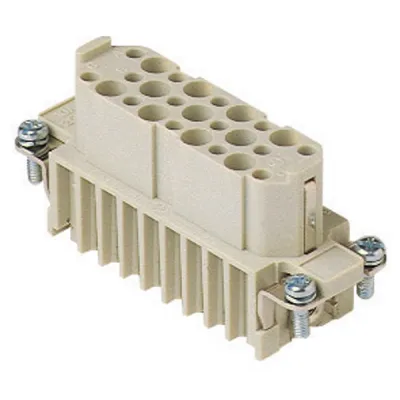 Gaestopas Buchseneinsatz CDF 25 | 25-polig + PE | Crimpanschluss | 10A 250V | Thermoplast | Gr.66.16 | ohne Kontakte