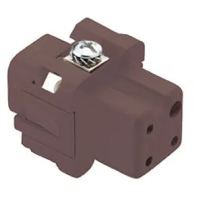 ILME Buchseneinsatz CKF03RY | 3-polig + PE | 10A 250V | Größe 21.21 | Schraubanschluss | hitzebeständig 180°C | Silber