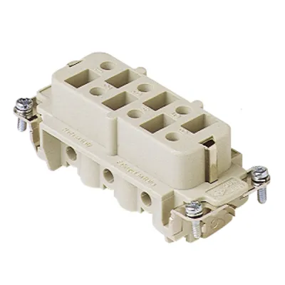 Gaestopas Buchseneinsatz CPF 06 | 6-polig | 35A | Schraubanschluss | Silberbeschichtet | Gr. 77.27 | Thermoplast | 690V