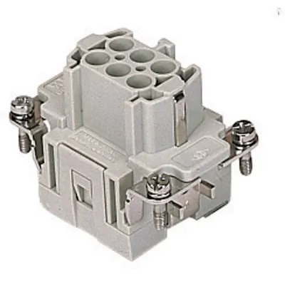 Gaestopas Buchseneinsatz CCEF 06 | Gr.44.27 | 6-polig + PE | Crimpanschluss | 16A 500V | Industrie-Steckverbinder