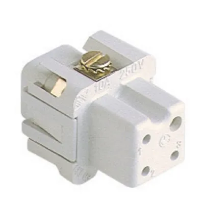 Gaestopas Buchseneinsatz CKF 03 | Steckverbinder 3-polig + PE | Gr.21.21 | 10A 250V | Schraubanschluss | Thermoplast