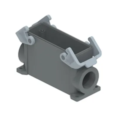 Gaestopas Sockelgehäuse hoch TMAP 24.32 | Gr. 104.27 | Kunststoff | 2 Bügel | 1x M32 seitlich | Industrie-Steckverbinder