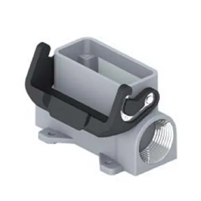 ILME Sockelgehäuse MZP 15 L25 | Gr. 49.16 | Aluminium | 1 Bügel | 1x M25 seitlich | kompakt | Längsbügel-Verriegelung