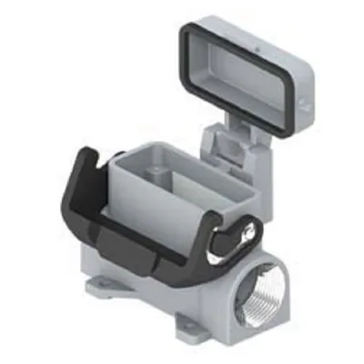 ILME Sockelgehäuse MZP 15 LS225 | Gr. 49.16 | Aluminium | 1 Bügel IL-BRID | 2x M25 seitlich | Metall-Deckel