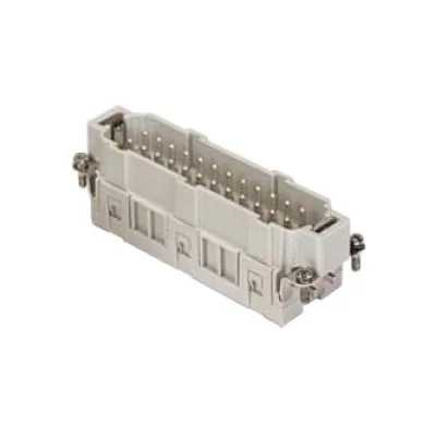 Gaestopas Stifteinsatz CSEM 24 | 24-polig | 16A | Federzuganschluss | 500V | Silber | mit Schutzleiter | -40 bis 125 °C