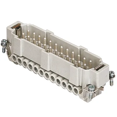 ILME Stifteinsatz CNEM 24 T | 24-polig | Schraubanschluss | 16A 500V | Thermoplast | Silberkontakte