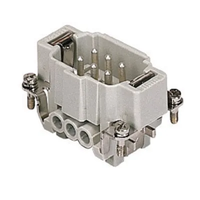 Gaestopas Stifteinsatz-Steckverbinder CNEM 06 T | 6-polig + PE | 16A | 500V | Schraubanschluss | Thermoplast | robust