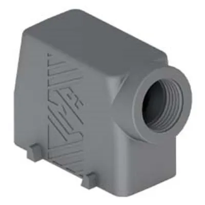 Gaestopas Tüllen­gehäuse hoch TMAO 16.32 | Gr.77.27 | T-Type Kunststoff | 1x M32 seitlich | 4 Bolzen | IP65 | grau