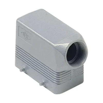 Gaestopas Tüllen­gehäuse MHO 10.25 | Alu Stecker­gehäuse Gr. 57.27 | 4 Bolzen | 1x M25 seitlich | IP66 | Querbügel
