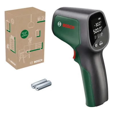 Bosch Infrarot-Thermometer UniversalTemp 06036831Z0 | Temperaturmessgerät -30°C bis +500°C | Grün | Laser-Technologie