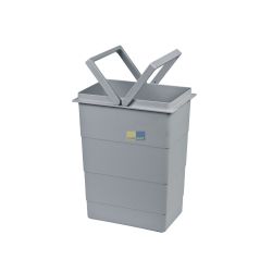 Inneneimer 226x156x295mm 8,5 Liter Hailo 1075959 hellgrau für Einbau-Abfallsamml