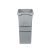 Bild: Inneneimer 258x198x413mm 13 Liter Hailo 1107229 hellgrau für Einbau-Abfallsammle