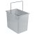 Bild: Inneneimer 316x226x286mm 18 Liter Hailo 1086249 hellgrau für Einbau-Abfallsammle