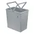 Bild: Inneneimer 350x226x350mm 24 Liter Hailo 1076129 hellgrau für Einbau-Abfallsammle