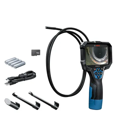 Bosch Inspektionskamera GIC 12V-5-27 C 0601241400 | Akku | Videoaufnahme | 1,5m Kabel | AutoUp | IP67 | Blau/Schwarz
