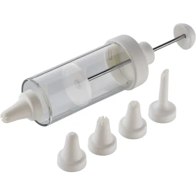 KAISER Cremespritze 769110 | Spritzbeutel Set mit 5 Tüllen | Einhand-Bedienung | spülmaschinengeeignet | 0,2L