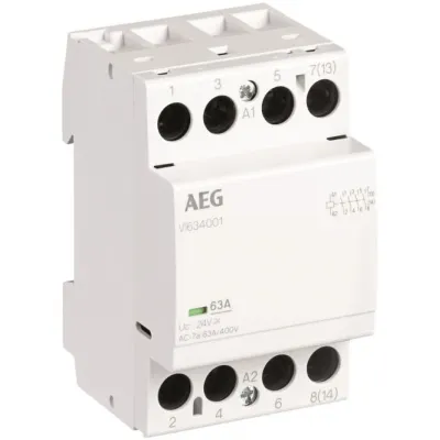 AEG Installationsschütz VI634006 | 63A | 230V/UC | 4 Schließer | geräuschlos | Überspannungsschutz | IP20