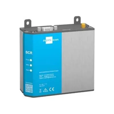 INSYS icom LTE-Router SCR-L200 10020728 | VPN | 2x LAN | RS232 | Edge Computing | Firewall | Hutschiene | Industrie