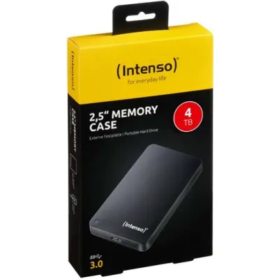 Intenso Externe Festplatte 6021512 | 4 TB USB 3.0 | 2,5 Zoll | bis 85 MB/s | tragbar | schwarz