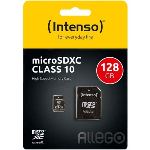 Bild: Intenso Micro SDXC Karte 128GB Class10 mit Adapter