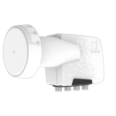 Inverto Quattro LNB IDLH-QTL410-HMPRO-OPN | 40mm Feed | LTE-Filter | 0,3dB Rauschmaß | Home Pro | weiß