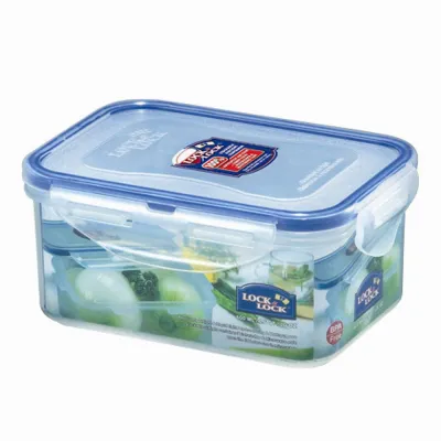 LOCK & LOCK Frischhaltedose 600 ml | rechteckig | luftdicht | BPA-frei | Kunststoff | transparent