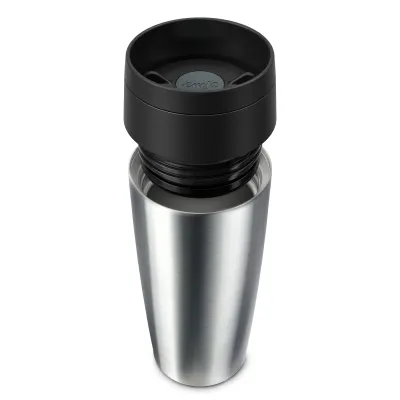 Emsa Isolierbecher Travel Mug Classic N20201 | Thermobecher 0,36L | Edelstahl | 100% dicht | spülmaschinenfest