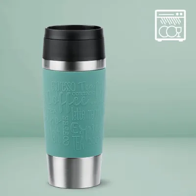Emsa Travel Mug Classic N20221 | Coffee to go Becher 500ml | Edelstahl | auslaufsicher | Dunkelblau