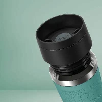 Emsa Isolierbecher Travel Mug Classic N20219 | Thermobecher 500ml | Edelstahl | auslaufsicher | Silber