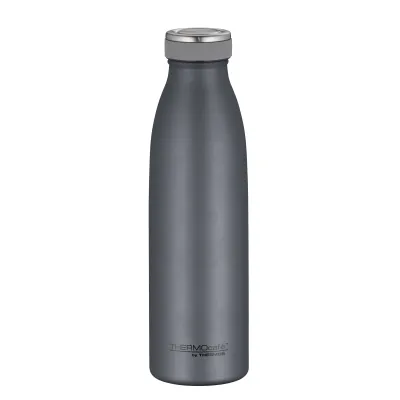 THERMOcafè Isolierflasche 500ml | Edelstahl | doppelwandig | kohlensäurefest | auslaufsicher | Graphite Grey
