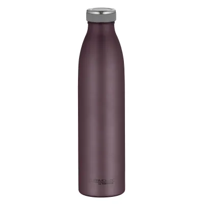 THERMOcafè Isolierflasche 0,75l | Edelstahl doppelwandig | auslaufsicher | 12h heiß | 24h kalt | burgundy matt