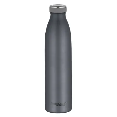 THERMOcafè Isolierflasche 0,75l | Edelstahl | auslaufsicher & kohlensäurefest | 12h heiß, 24h kalt | graphite grey