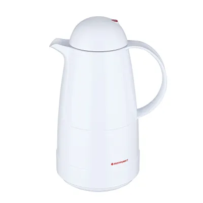 ROTPUNKT Isolierkanne Christine 200 | Thermoskanne 0,5L | doppelwandiges Glas | BPA-frei | Made in Germany
