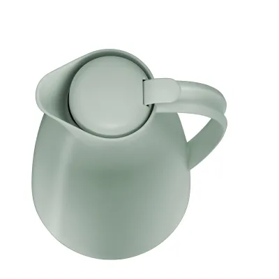 alfi Isolierkanne ECO 825357100 | 1,0l Thermokanne | Hartglaseinsatz BPA-frei | Einhand-Ausgießer | Mint Grün