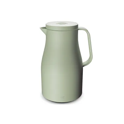 alfi Isolierkanne ECONSCIOUS 1125352100 | 1,0 l Thermokanne | Hartglaseinsatz | Bio-Kunststoff | BPA-frei | fog green