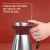 Bild: Emsa Isolierkanne Soft Grip N4120500 | 1,5 l Edelstahl doppelwandig | 12h heiß | auslaufsicher | weinrot
