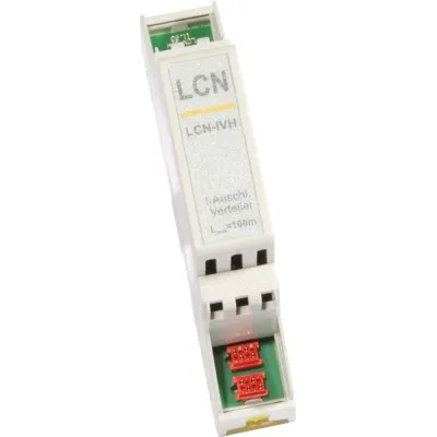 ISSENDORFF Adapter Verlängerung LCN-IVH | I-Anschluss Hutschiene | Impulseingang 500Hz | bis 50m | Zubehör Bussystem