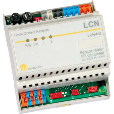 Issendorff LCN-HU Schalt- und Dimmmodul | Universalmodul Hutschiene | 2x 500VA | 0-10V DALI DSI | REG 5TE